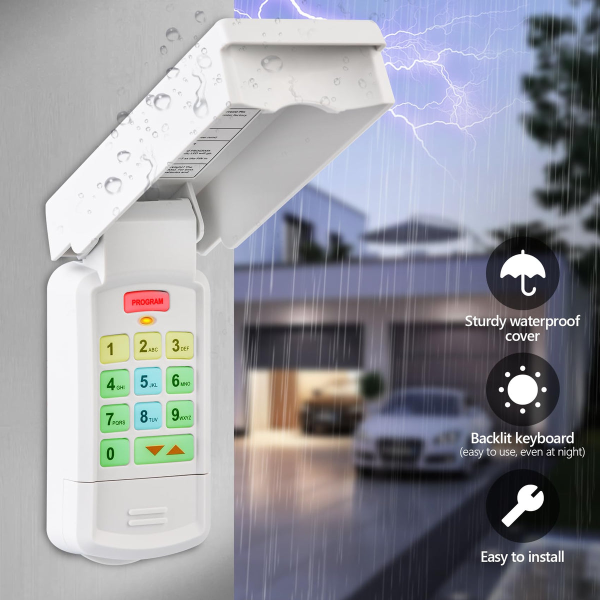 Aooashet OKP-BX keypad backlit numbers for night visibility