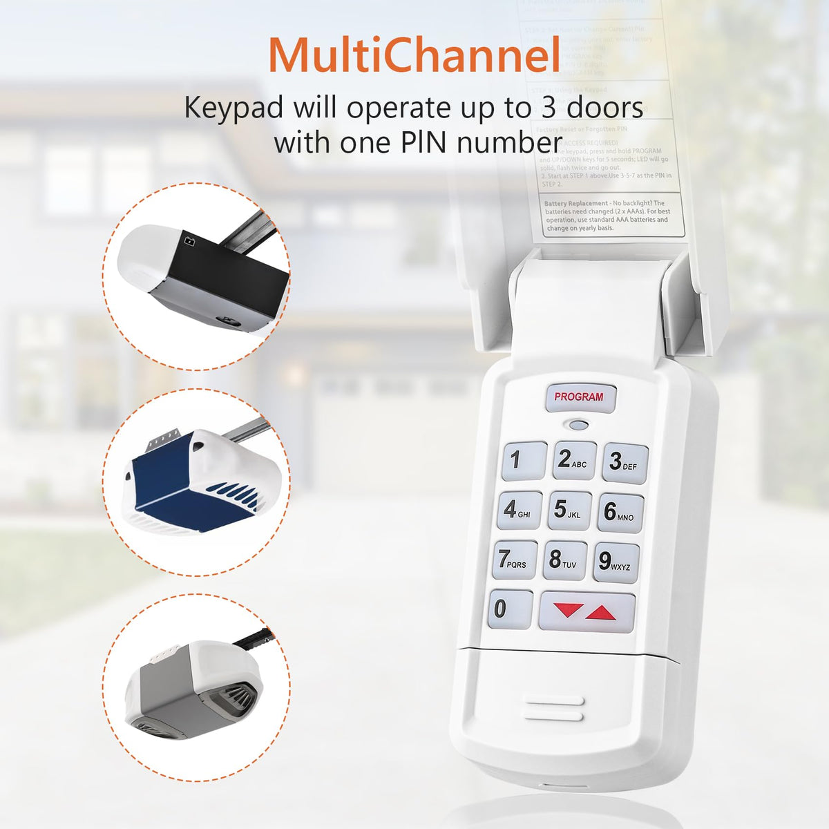 Aooashet OKP-BX keypad with easy programming guide