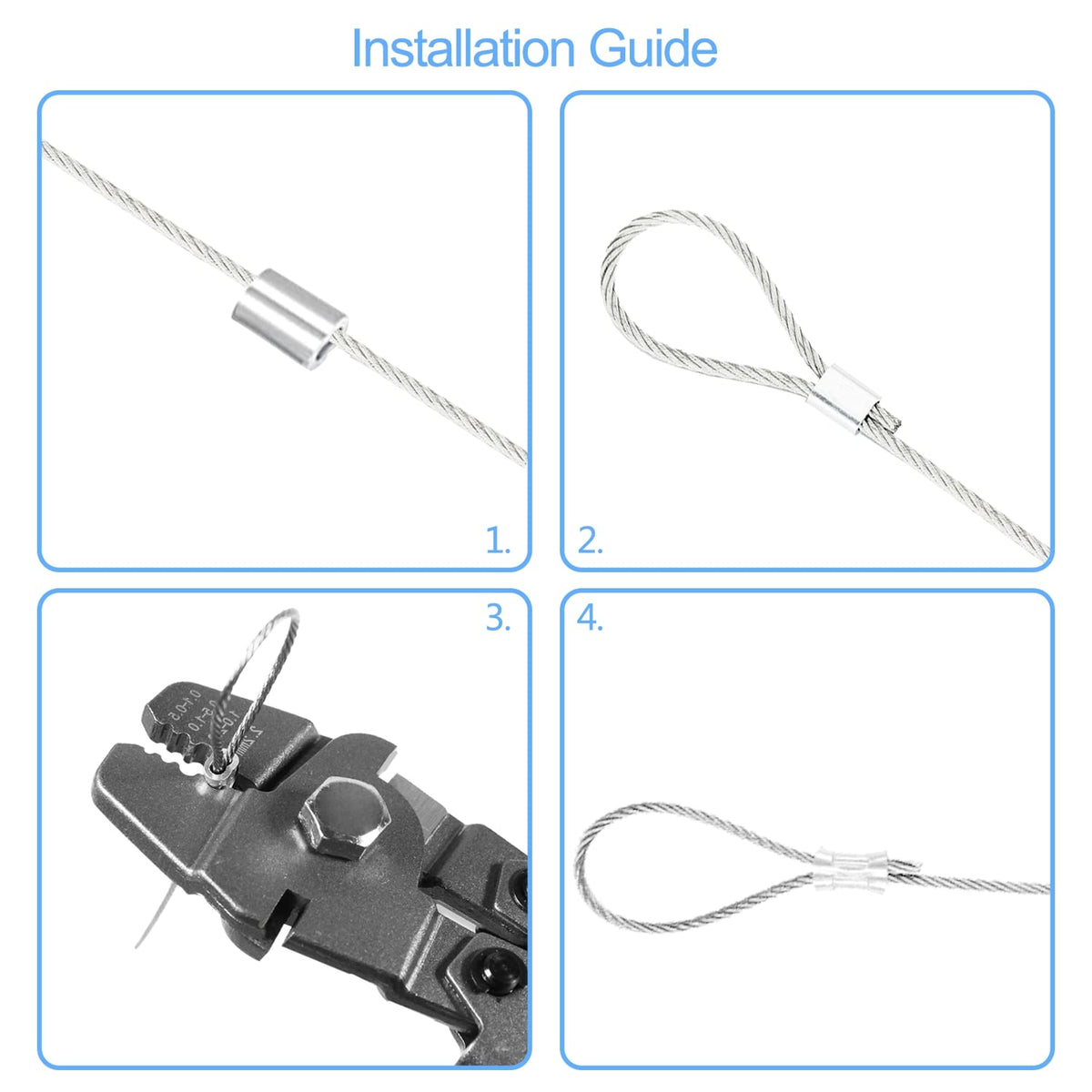 AOOCY four crimping positions handle varied sleeve sizes