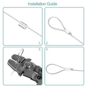 AOOCY wire rope crimping tool with TEFLON coating resists corrosion