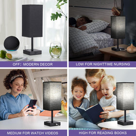 Aooshine 3-way dimmable lamp for adaptable ambiance.