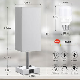 aooshine LED bulb included delivers stable warm light out of the box
