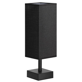 aooshine black small table lamp packaging for easy setup