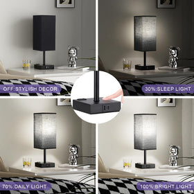 Aooshine square touch lamp with accessible surface control.