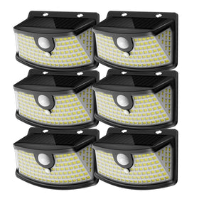Aootek solar motion lights front door with 120 LEDs for bright entry safety.