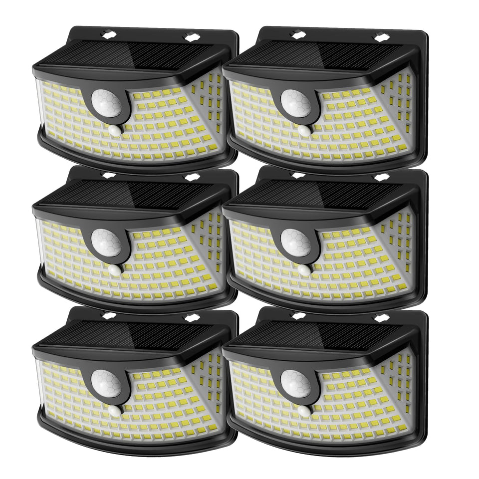 Aootek solar motion lights front door with 120 LEDs for bright entry safety.