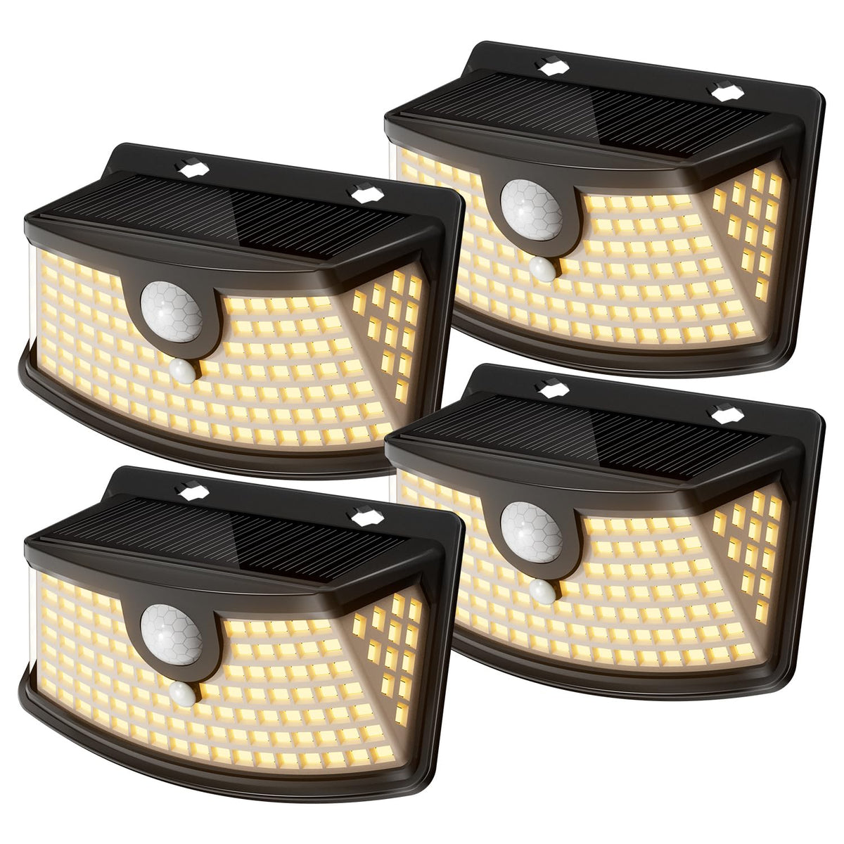 Aootek solar motion lights front door setup provides bright, hands-free entry lighting.