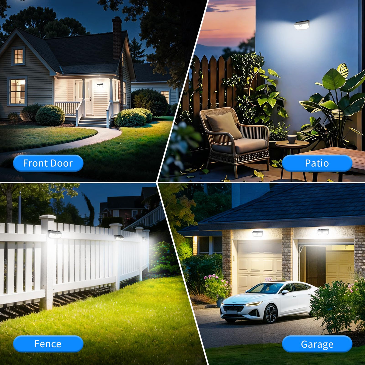 Aootek high-efficiency solar panel delivering reliable power for longer lighting.