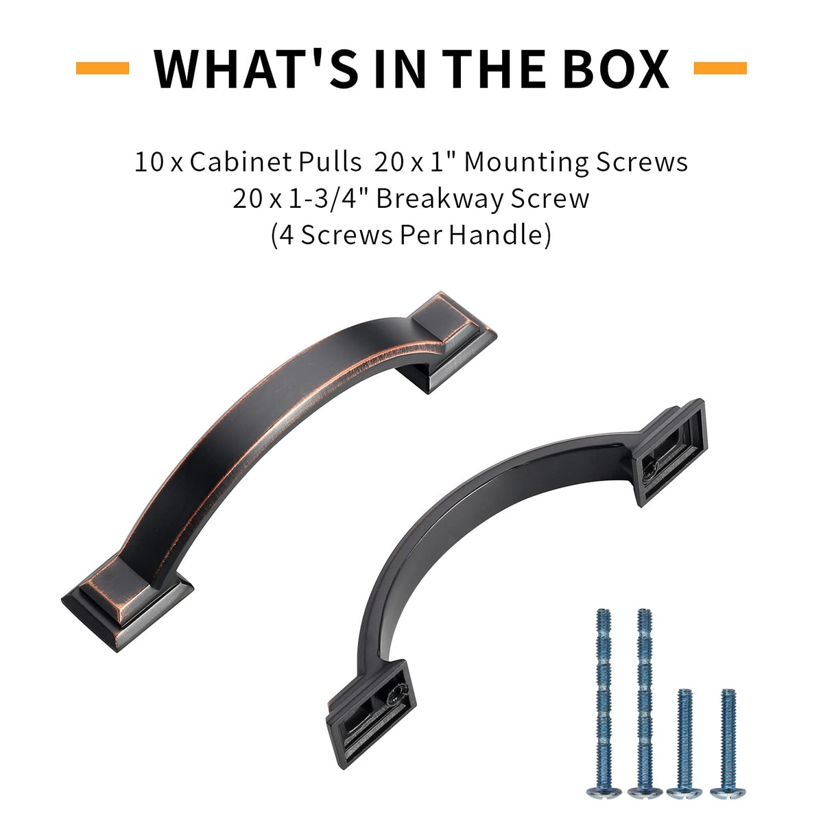 AOOTOCH oil rubbed bronze pulls upgrade kitchens with a refined, subtle hardware touch.