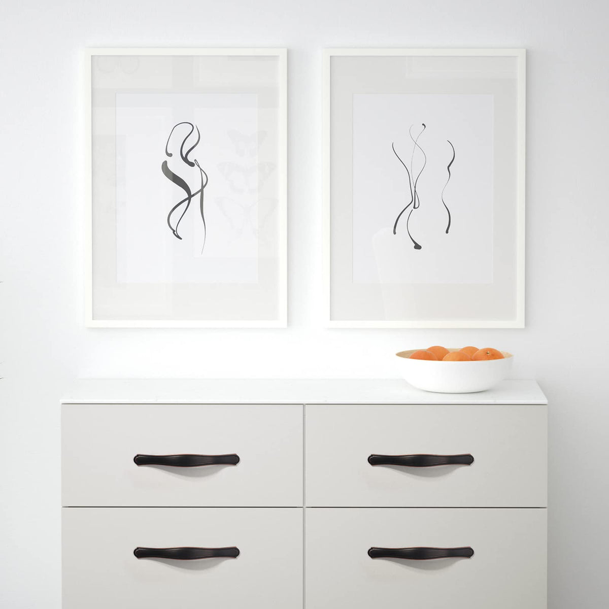 AOOTOCH 2792ORB vanity handle installed on a bathroom cabinet for an upgraded look
