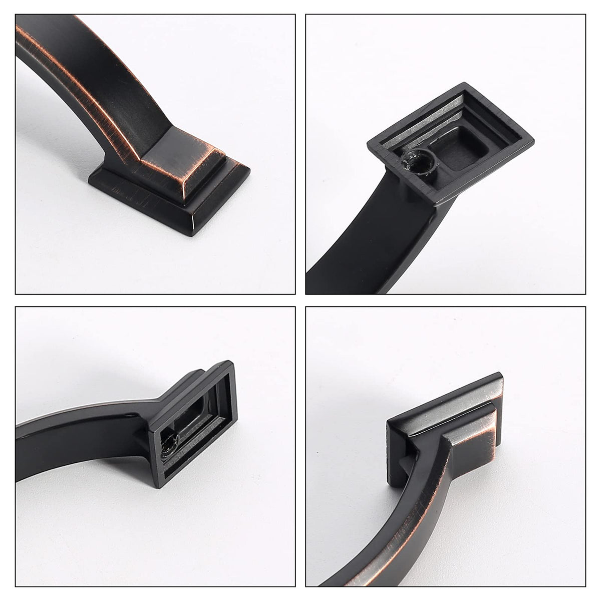 AOOTOCH zinc cabinet pulls with oil rubbed bronze finish add durable style to bathroom or drawers.