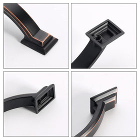 AOOTOCH zinc cabinet pulls with oil rubbed bronze finish add durable style to bathroom or drawers.