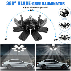 Aoretic garage light delivers 6500K daylight and high CRI for clear visibility