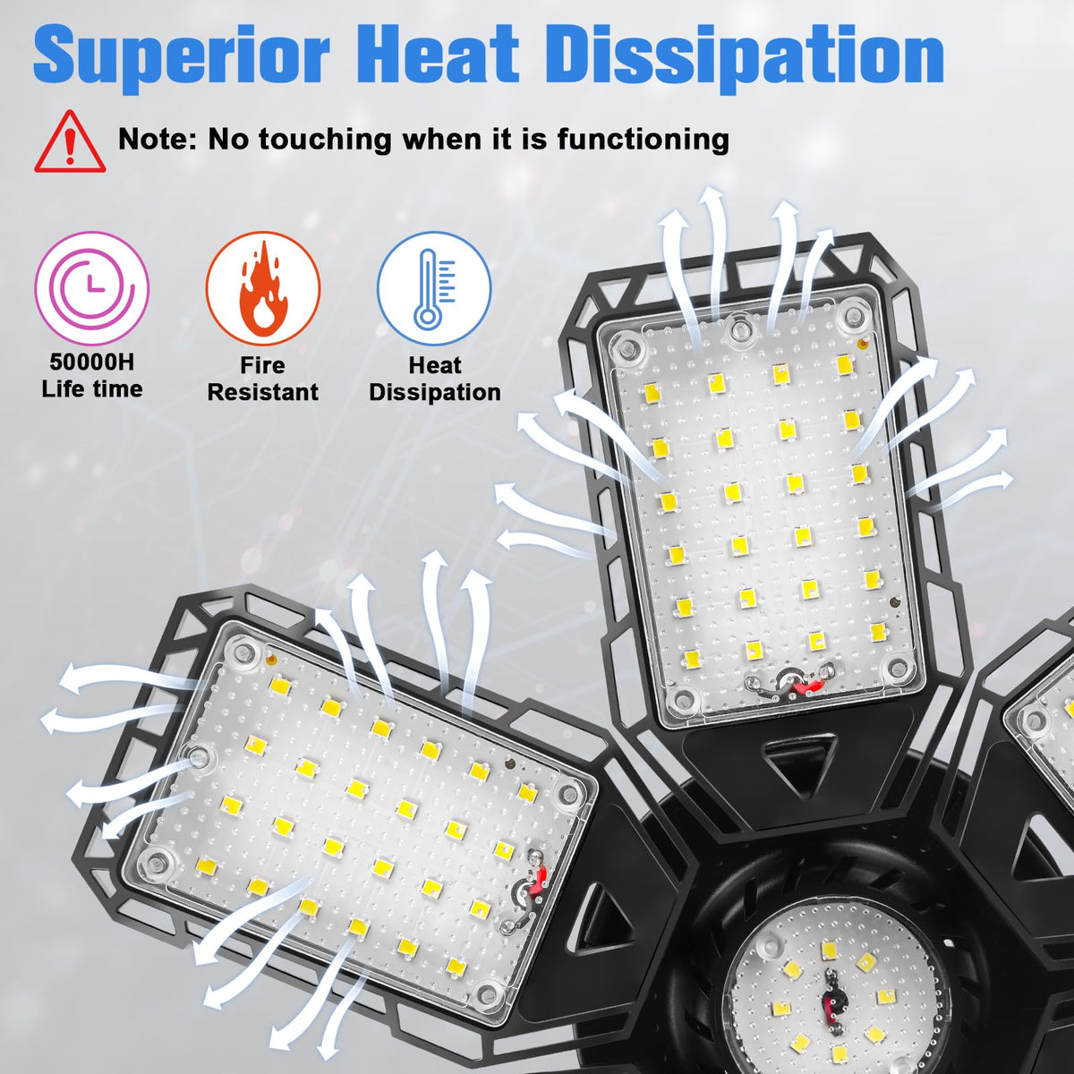 Aoretic 6500K daylight LED provides bright, crisp visibility.
