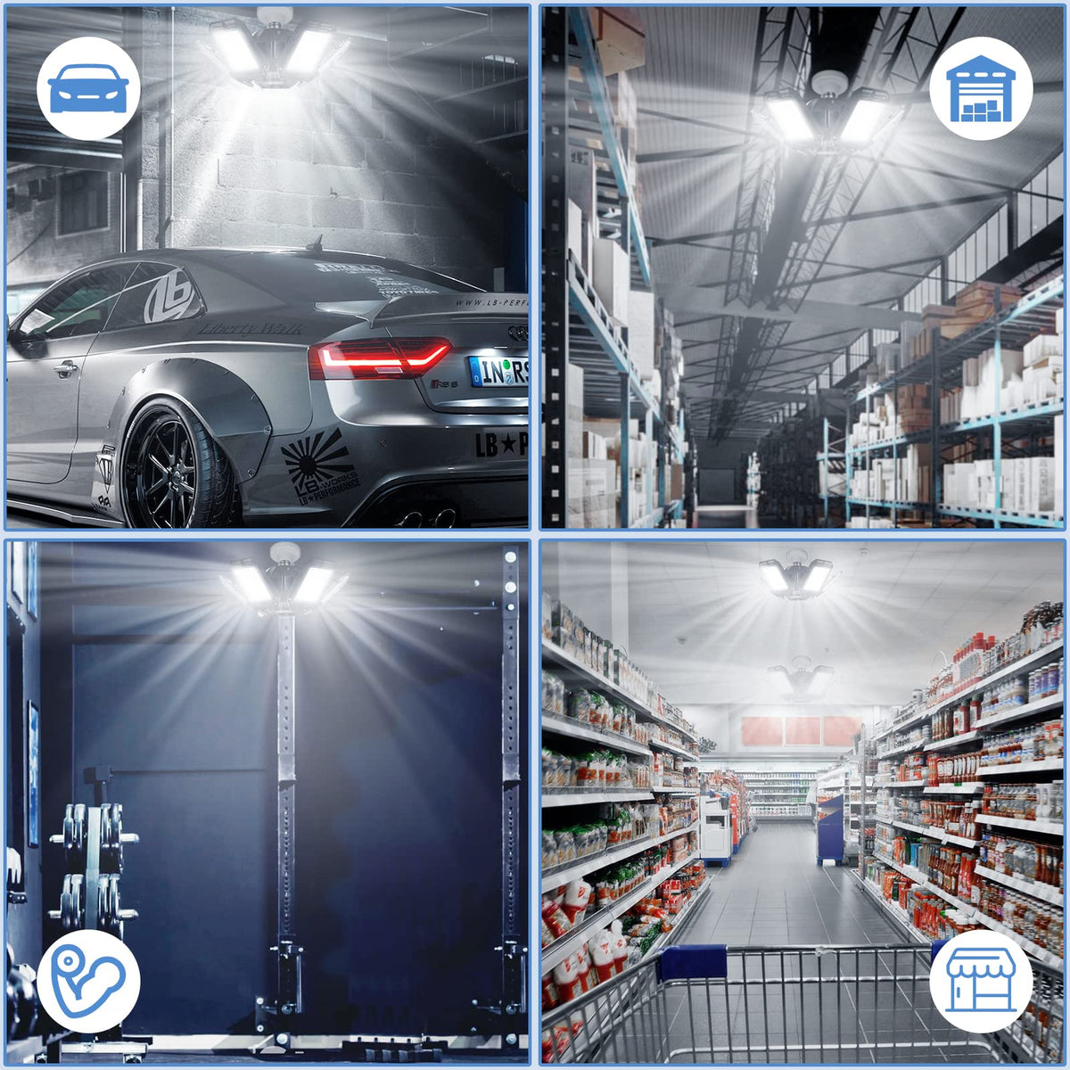 Aoretic LED shop light ideal for barns, basements, and utility rooms