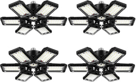Aoretic LED garage lights with 360-degree coverage for full garage brightness