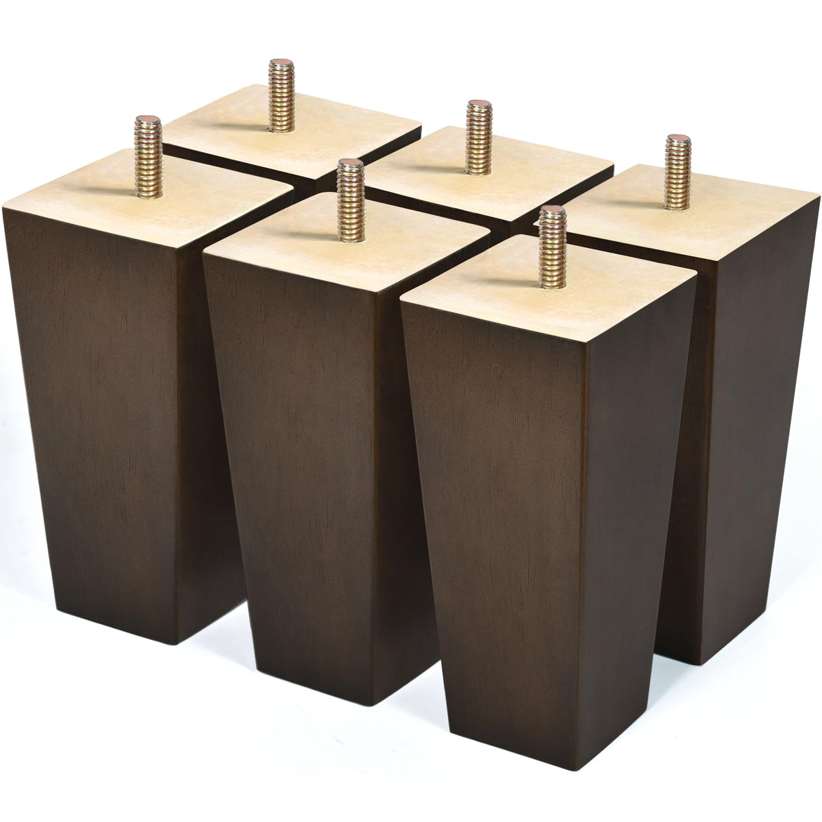 AORYVIC 6-inch square wood legs for sturdy height boost on furniture.