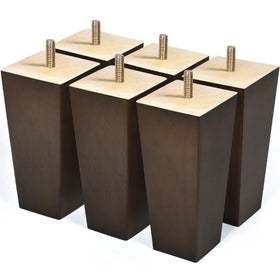 AORYVIC 6-inch square wood legs for sturdy height boost on furniture.