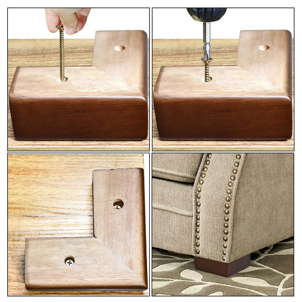 AORYVIC couch feet and table legs enhance stability and style.