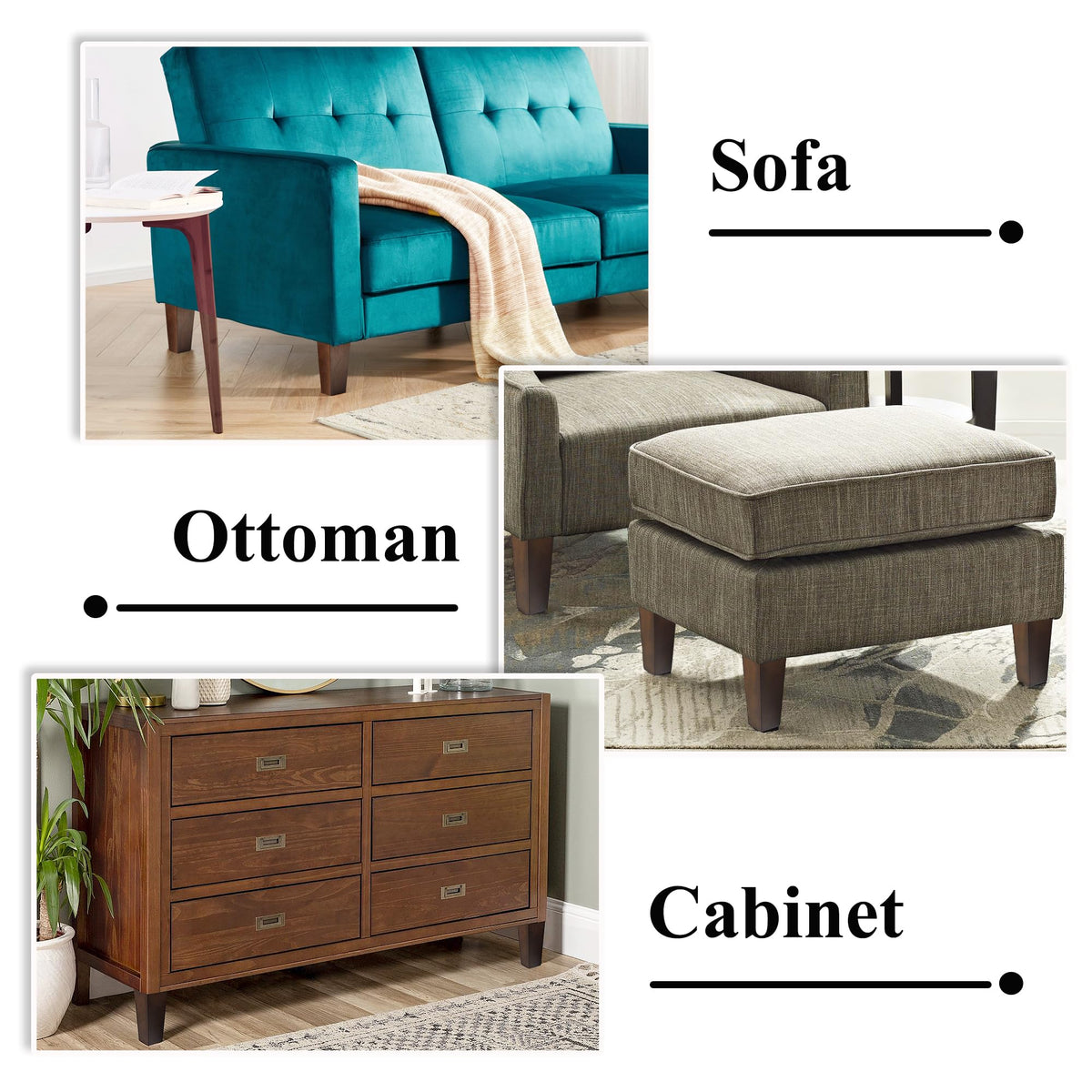 AORYVIC eco-friendly rubber wood legs offering durable support.