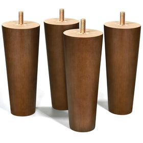 AORYVIC walnut 6-inch sofa leg with four-pack for sturdy support and style upgrade.
