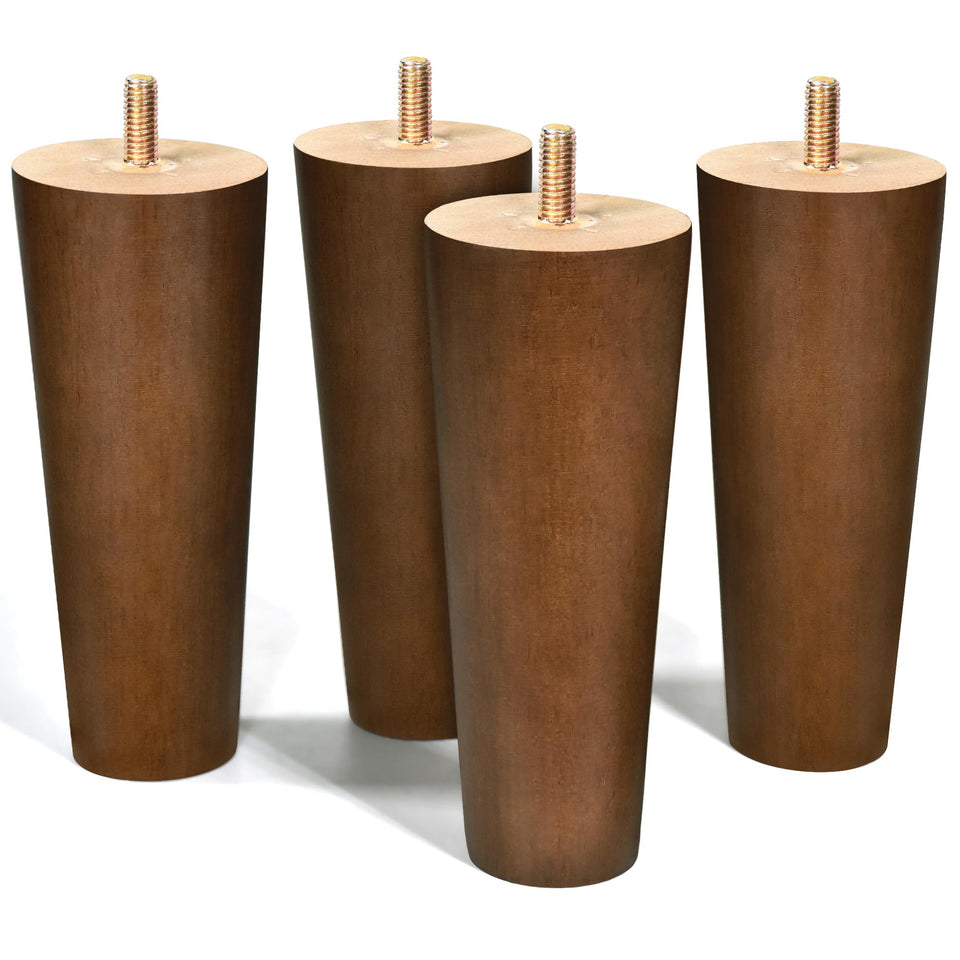 AORYVIC walnut 6-inch sofa leg with four-pack for sturdy support and style upgrade.