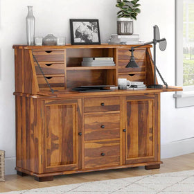 AORYVIC mid-century modern leg design complements dark gloss furniture.