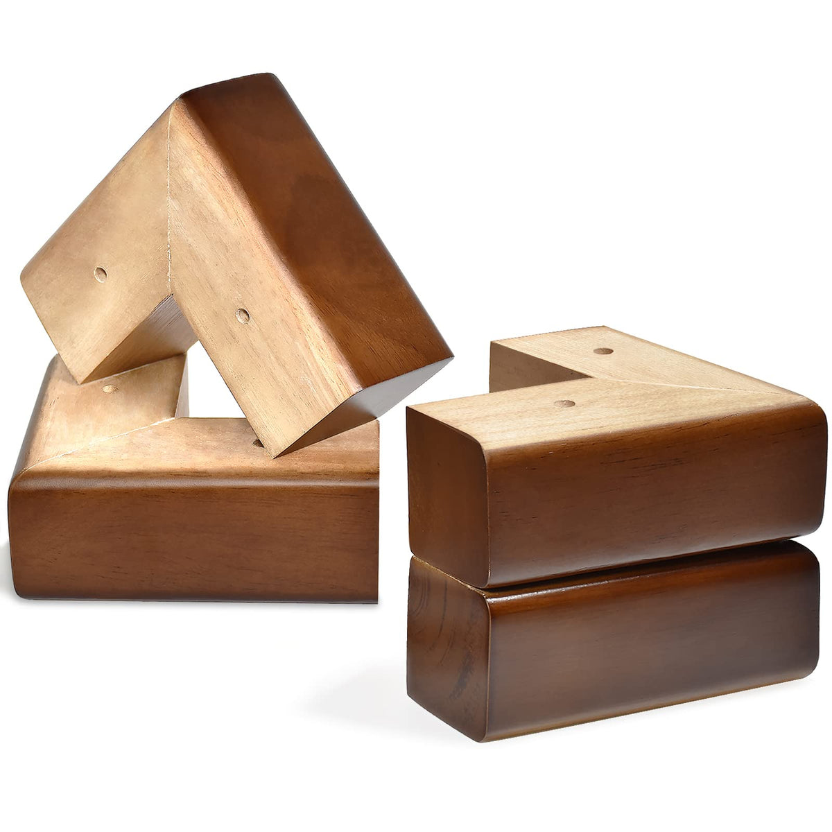 AORYVIC solid wood legs and bed risers provide sturdy furniture elevation.