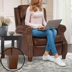 AORYVIC wood grain close up highlights durable rubber-wood construction.