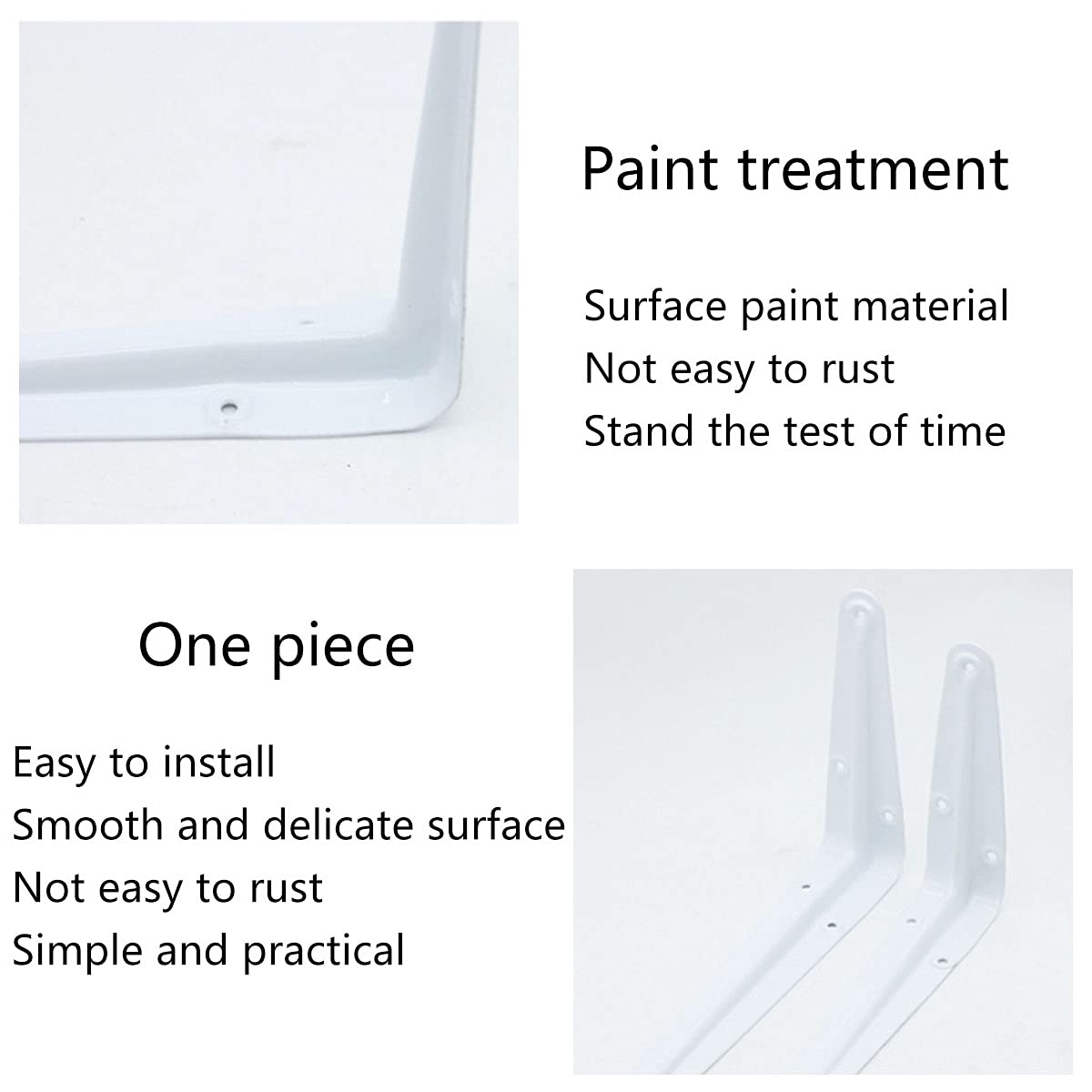 aosdanting shelf bracket with screws included for quick, easy installation.