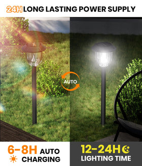 AOSEA Bright 10 Pack driveway and patio lighting enhances curb appeal and safety.