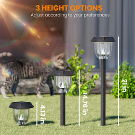 AOSEA pathway lights feature auto on/off for effortless nighttime illumination.
