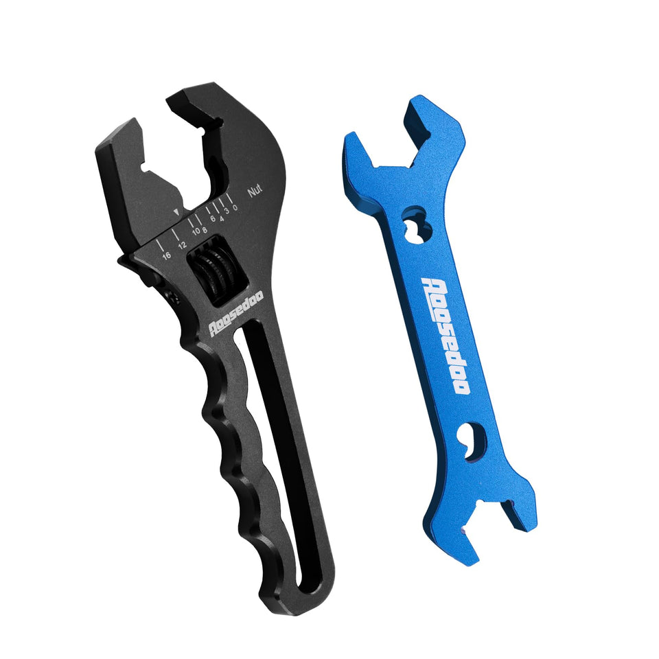 AOOSEDOO adjustable AN wrench showing 3AN-16AN range for versatile fittings