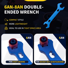 AOOSEDOO aluminum AN wrench with hex jaws for secure locking