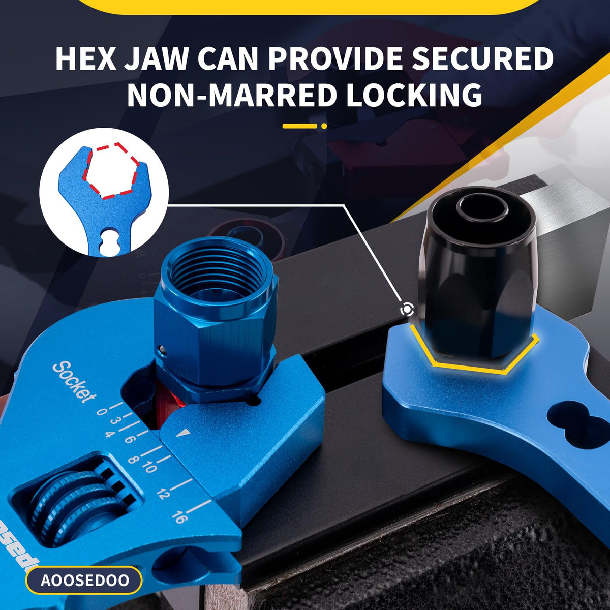 AOSEODOO lightweight aluminum tool supports durable, portable use.