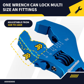 AOSEODOO double-ended wrench preserves quick transitions from 6AN to 8AN.
