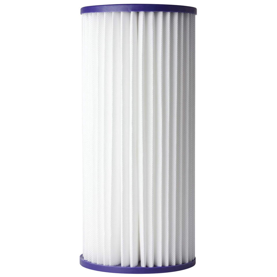 A. O. Smith AO-WH-PREL-RP sediment filter close-up highlighting fine particulates capture