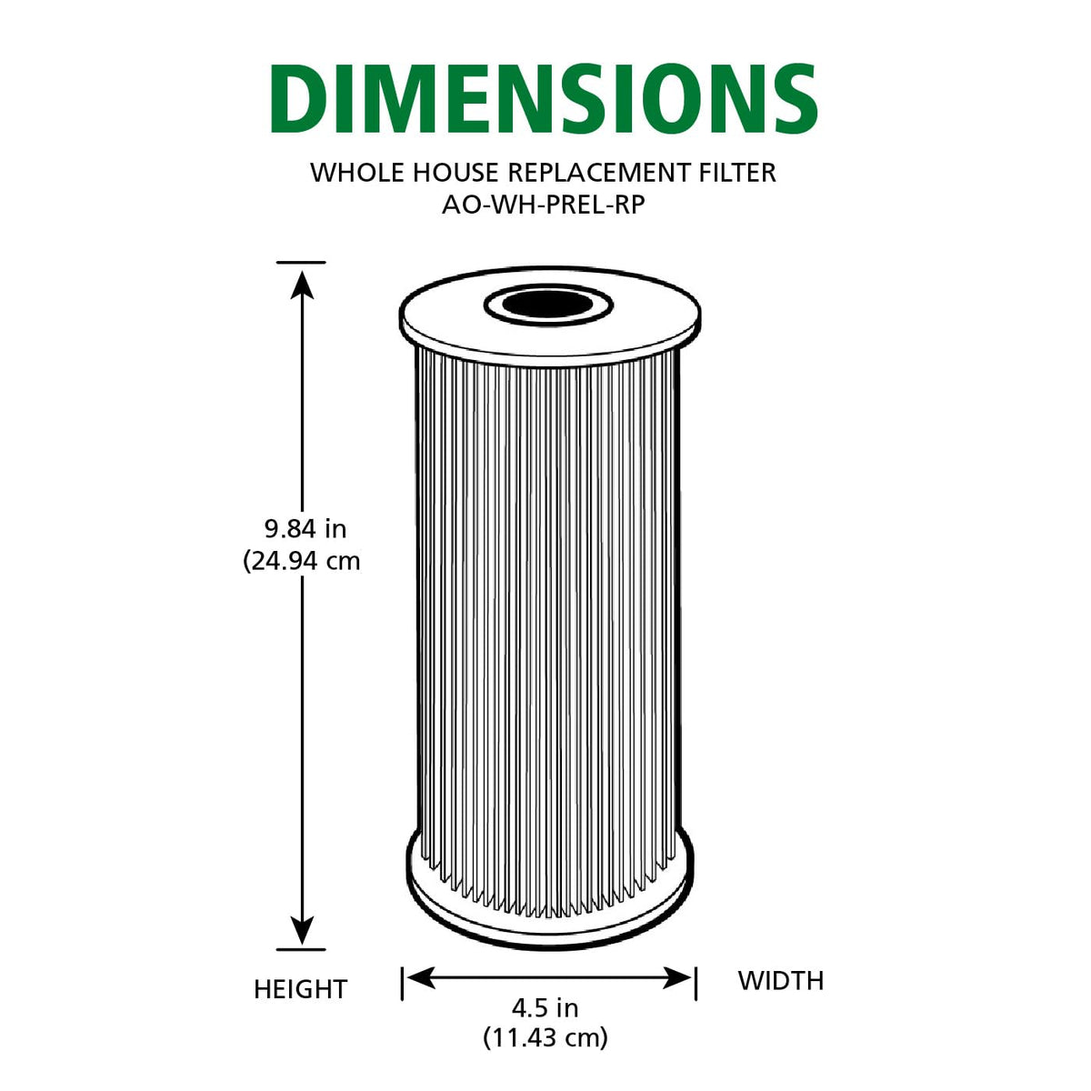 A. O. Smith household use of sediment filter extends appliance life