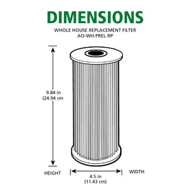 A. O. Smith household use of sediment filter extends appliance life