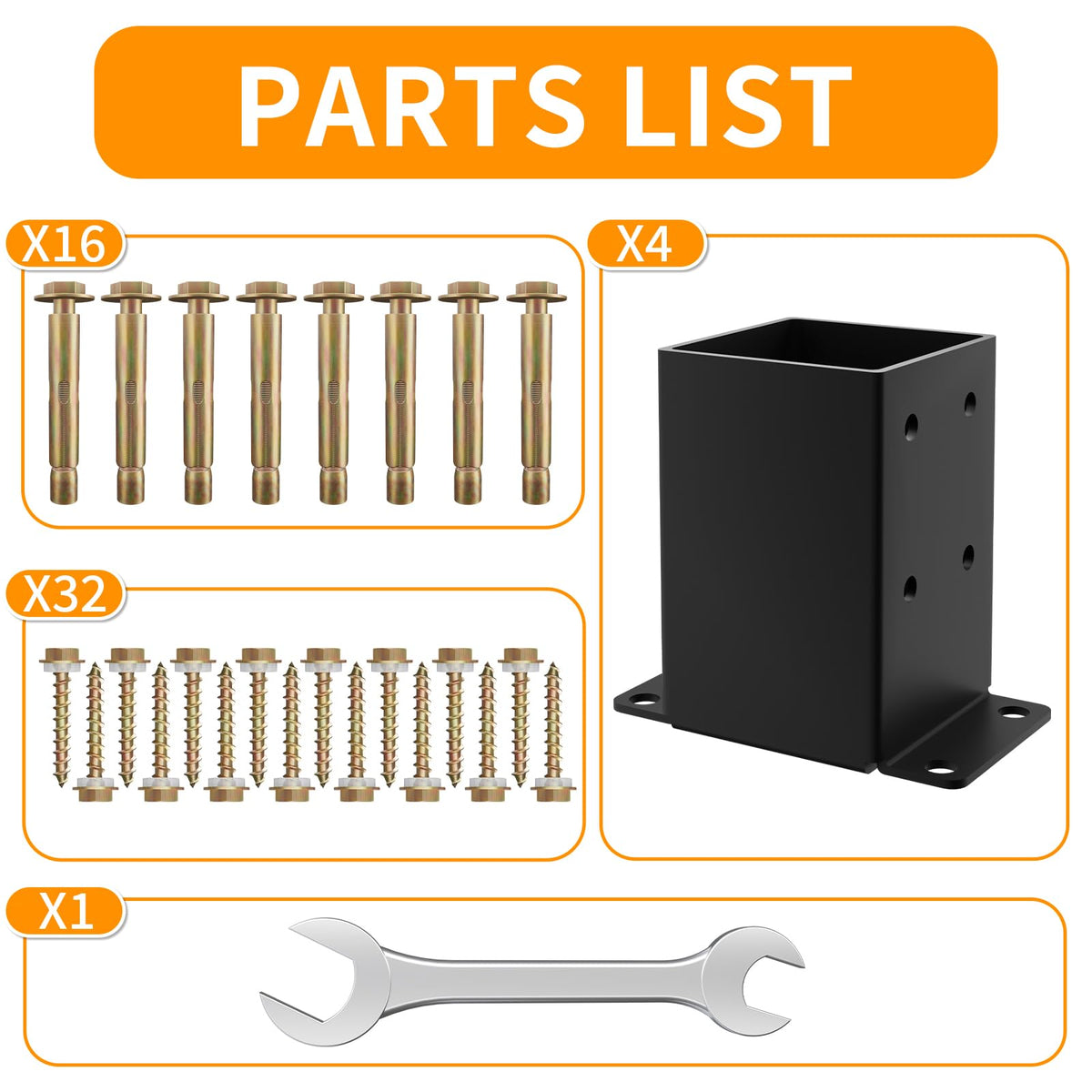 AOSTD easy-installation design with wrench and anchors speeds setup.