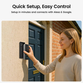 aosu doorbell camera works with Alexa and Google voice control