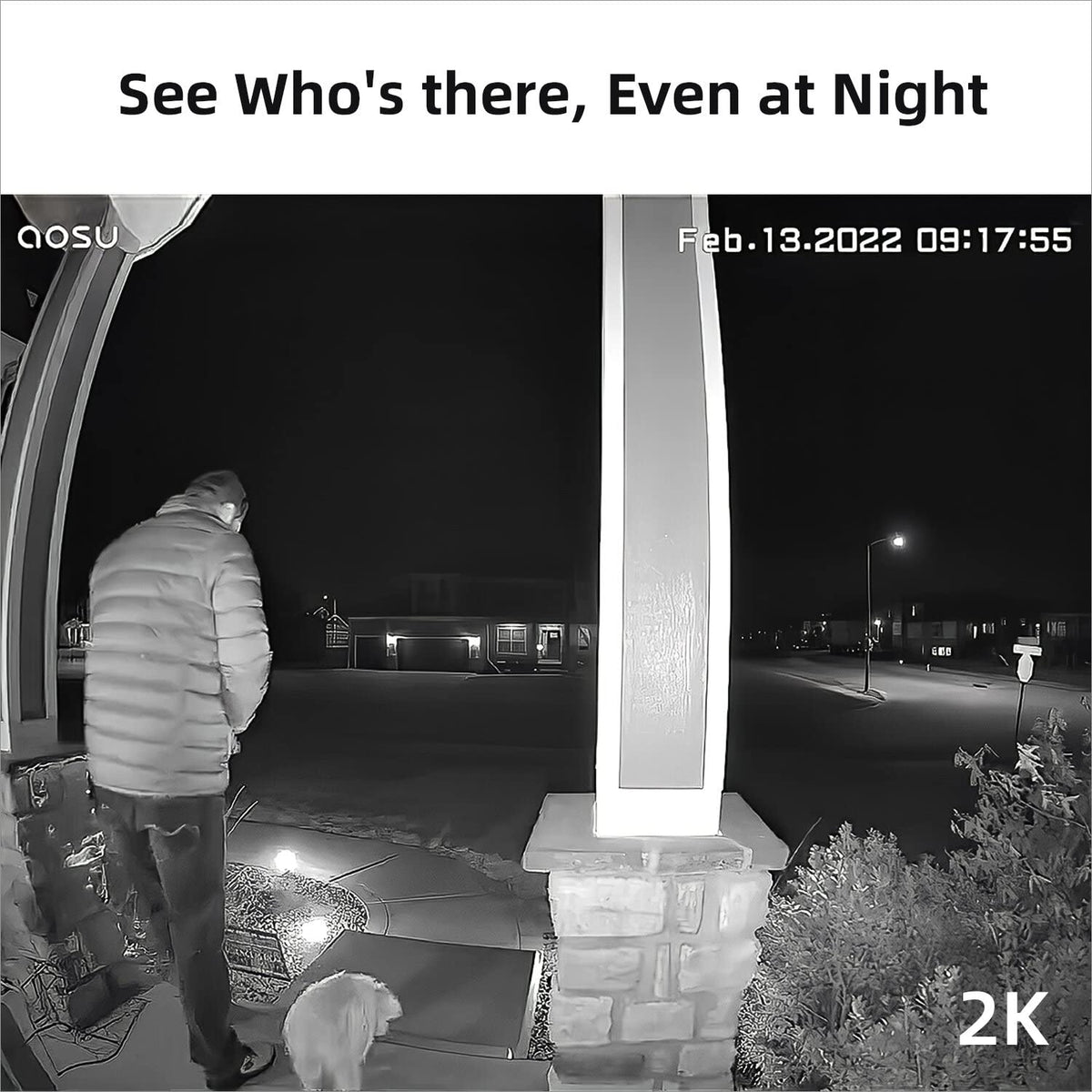 aosu doorbell camera battery life indicating extended use