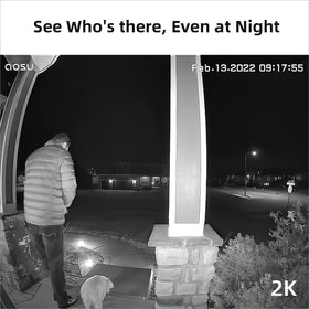 aosu doorbell camera battery life indicating extended use