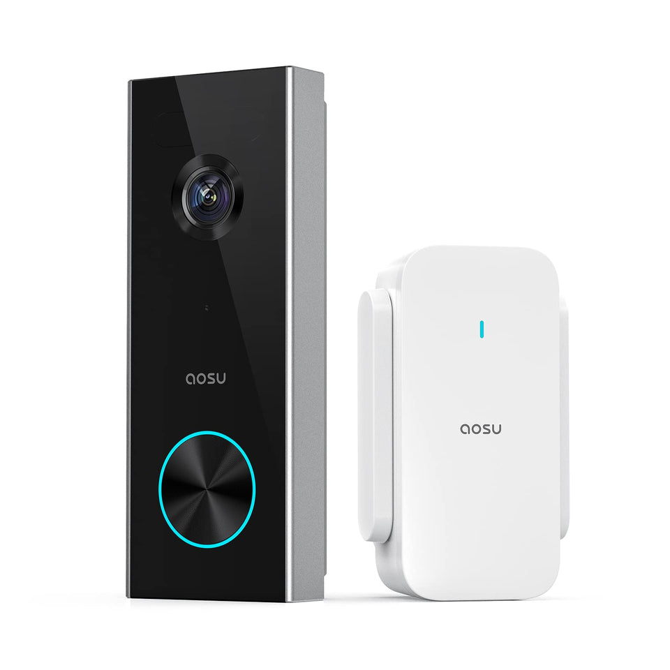 aosu doorbell camera front view showing doorstep in 2K detail