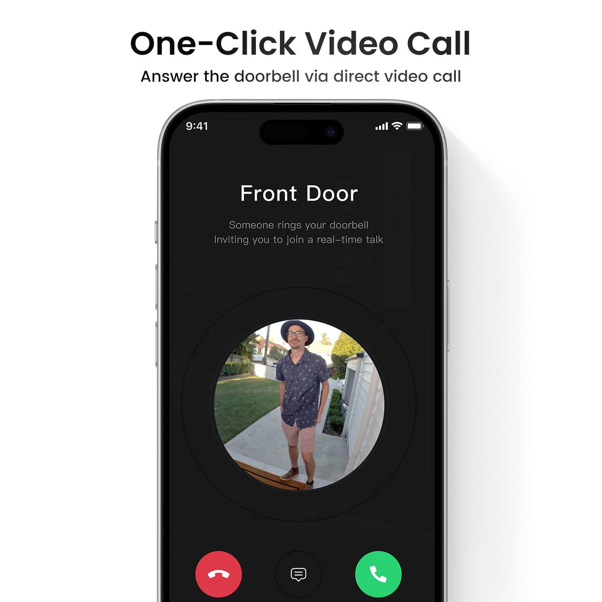 Aosu Doorbell Camera with human detection reduces false alerts and focuses on real visitors.
