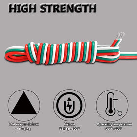 AOTOINK 22AWG tin copper wire showing strong conductivity.