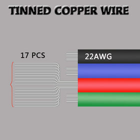 AOTOINK Flexible copper wire supports tidy LED projects