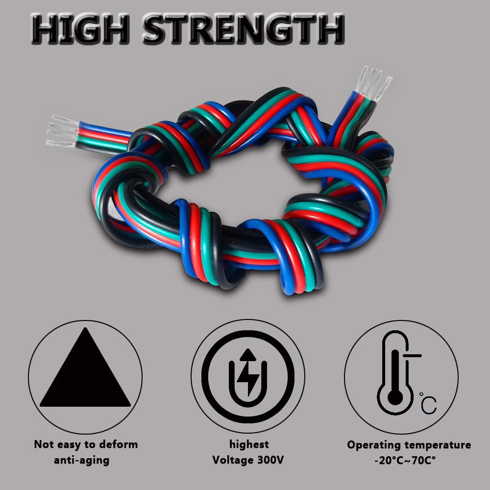 AOTOINK LED strip extension cable for 3528/5050 installations