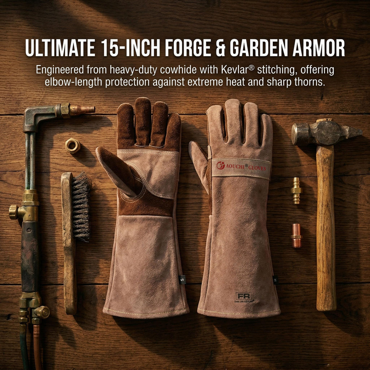 AOUCHI protective gloves shield hands while cooking crafting or barbecuing