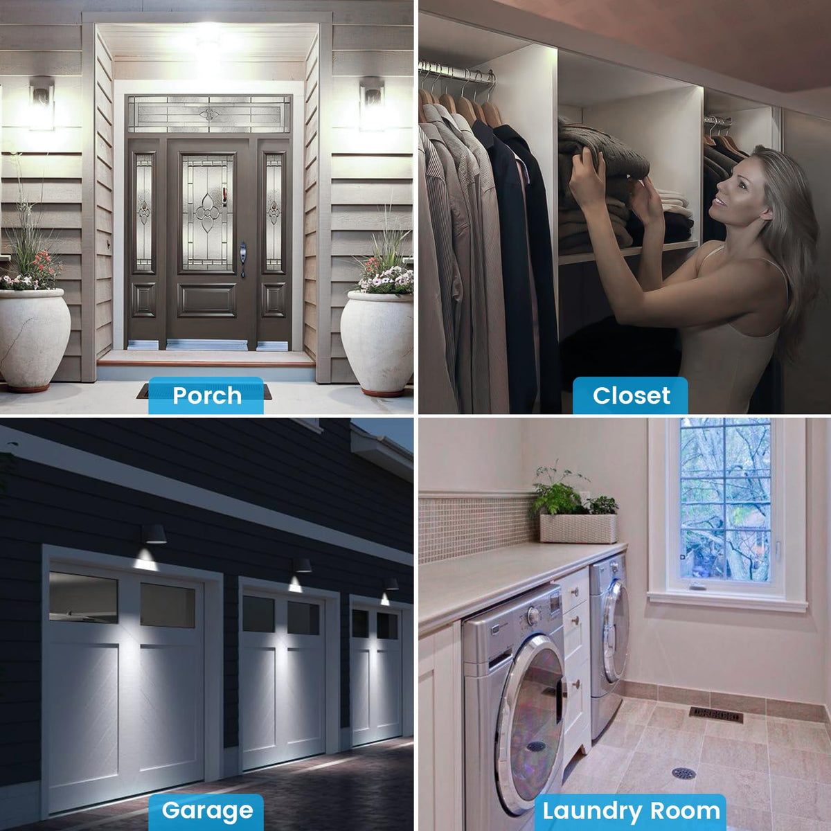 Aovpex four pack of motion sensor bulbs ready for multiple rooms